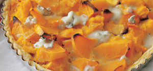 Pumpkin tart with gorgonzola