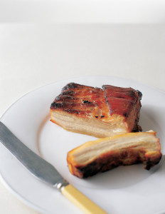 Slow-roasted pork belly