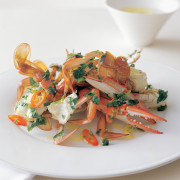 Steamed aromatic crab