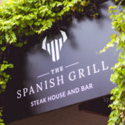 The Spanish Grill Steakhouse and Bar sign